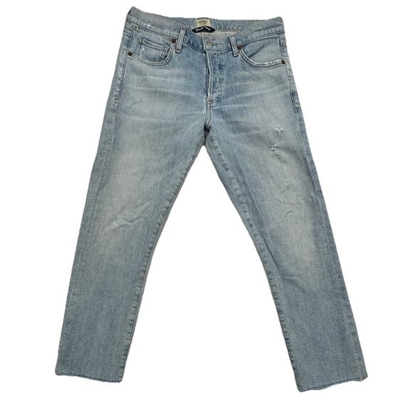 Citizens of Humanity Womens Jeans Size 24 Emerson Petite Slim Boyfriend Crop - Picture 1 of 14